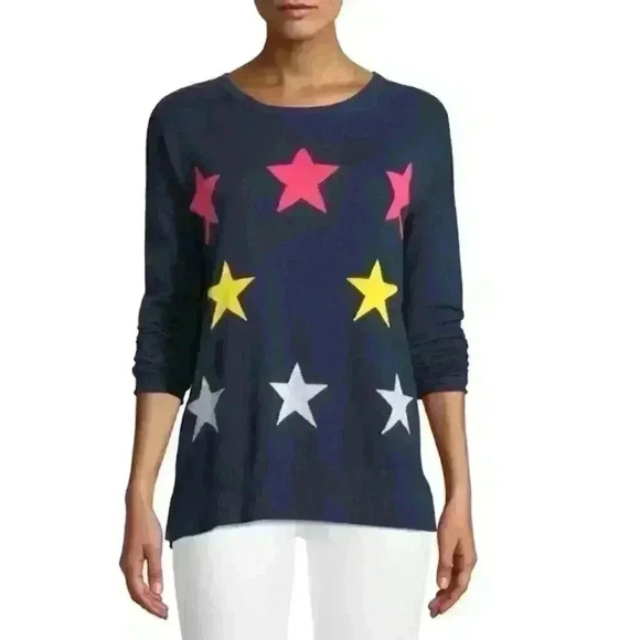 Lisa Todd Star Struck Long-Sleeve Cotton Sweater - Picture 1 of 8